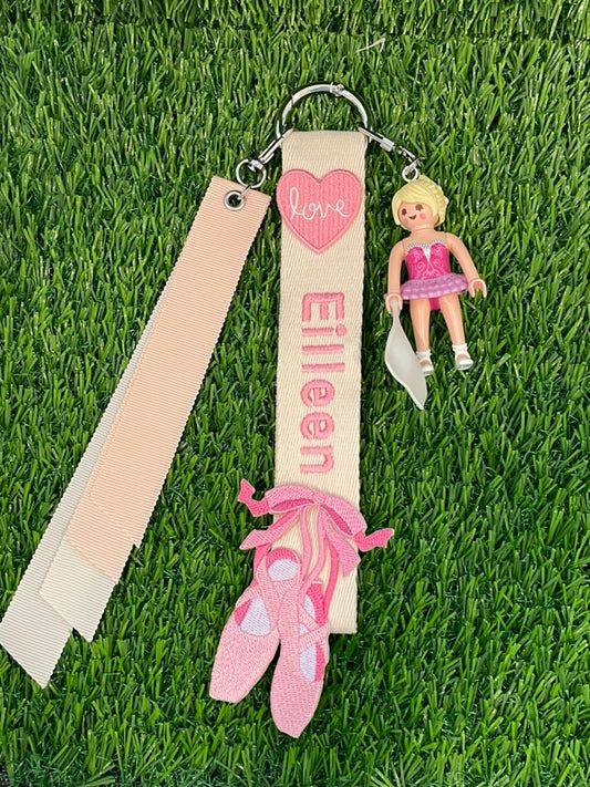 Ballerina Figure Keyring