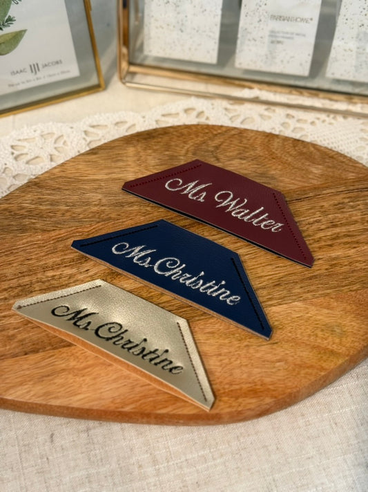 Personalized Leather Bookmark