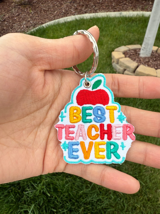 Best Teacher Ever Keychain