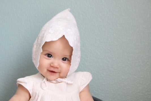 Lace bonnet_rose