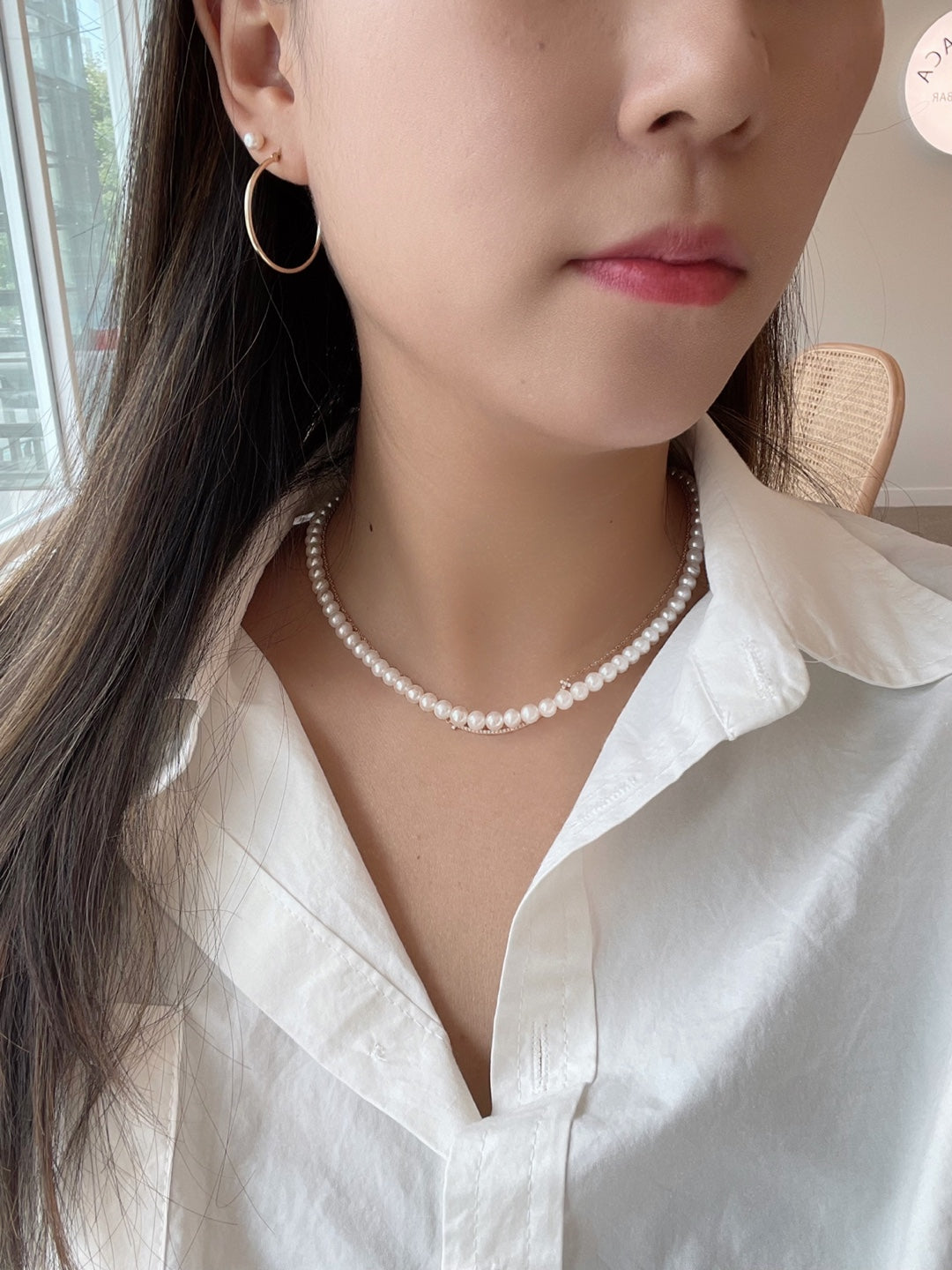 아코야 프리미엄 담수 진주 귀걸이