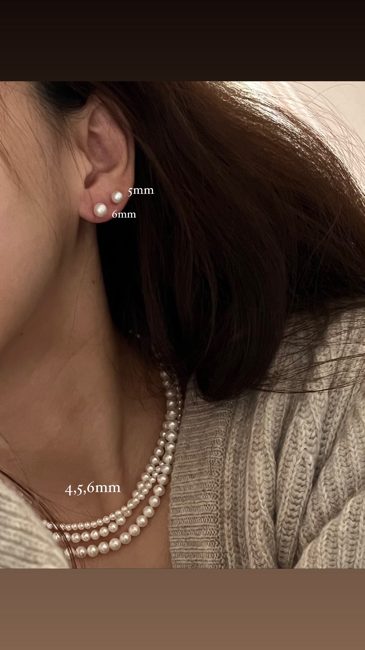 6mm 담수진주 목걸이