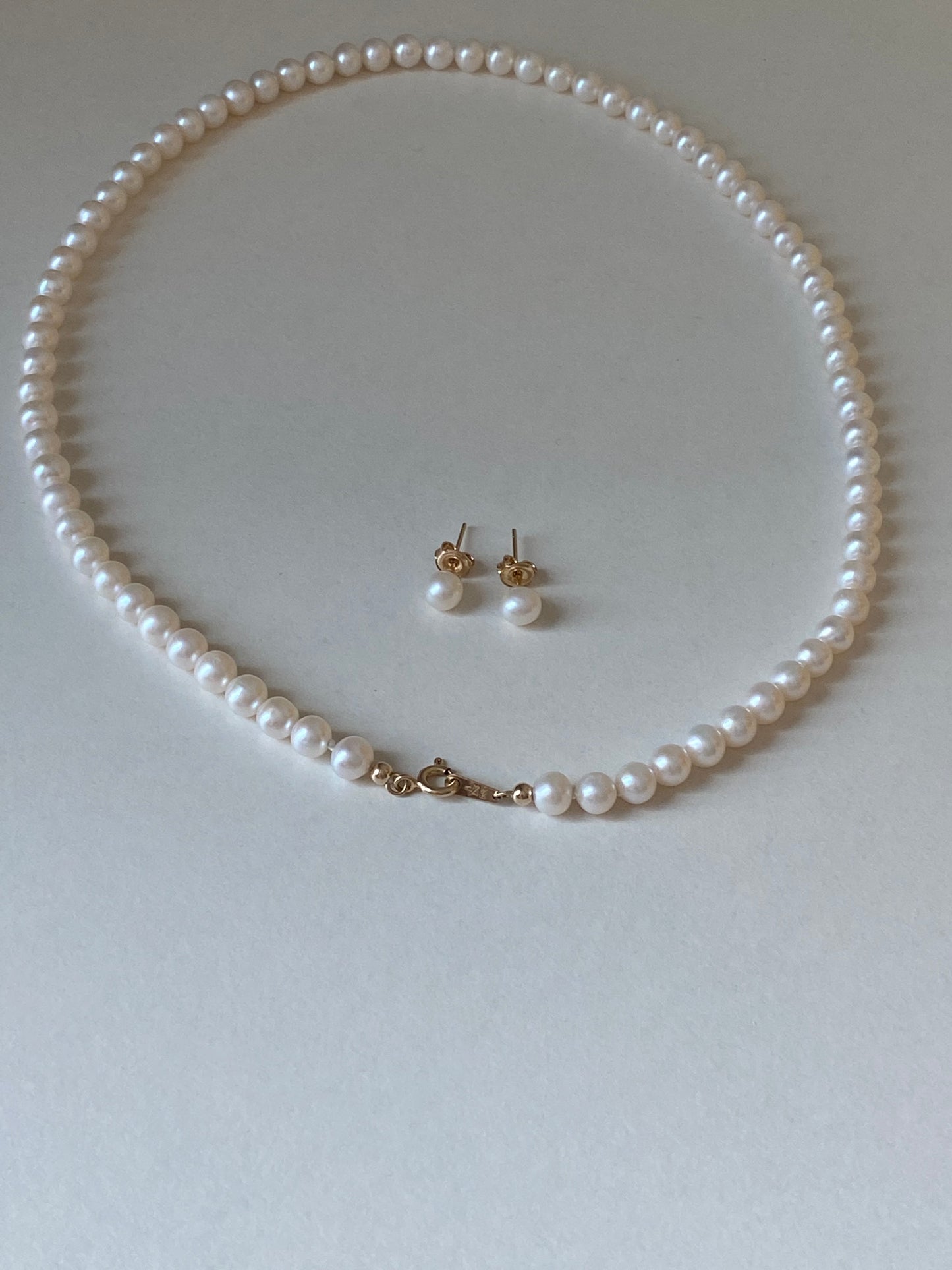 5mm 담수진주 목걸이(1,2차 진행 사이즈)