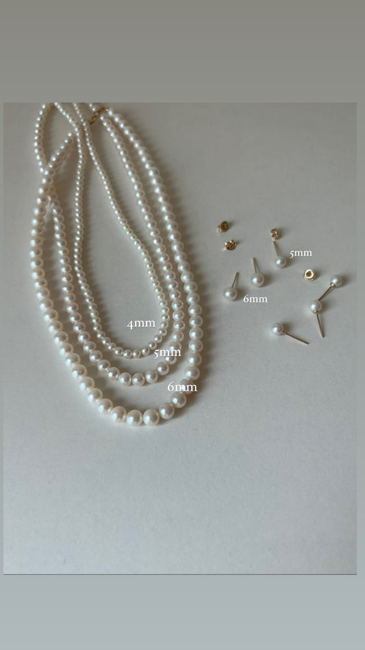 6mm 담수진주 목걸이